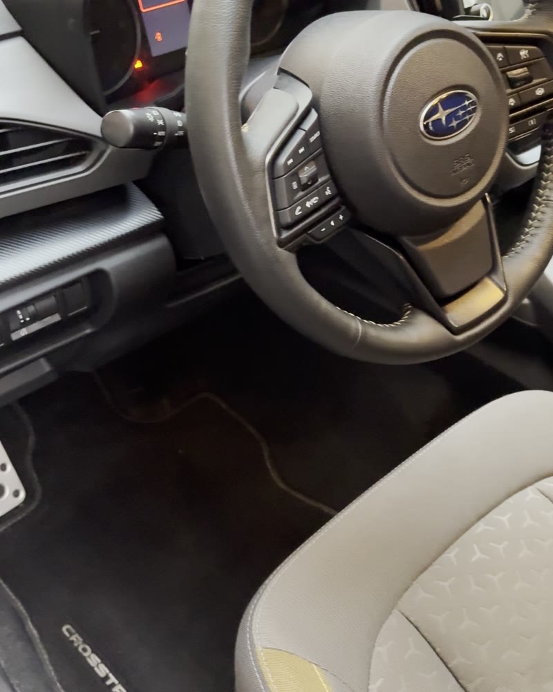 Driver seat and footwell after an interior detail