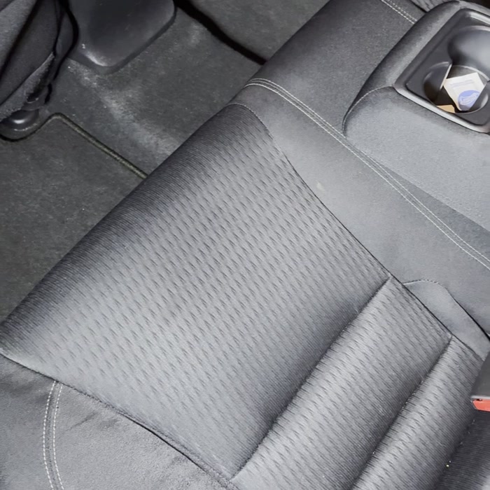 Clean Honda Accord rear seats after a detail